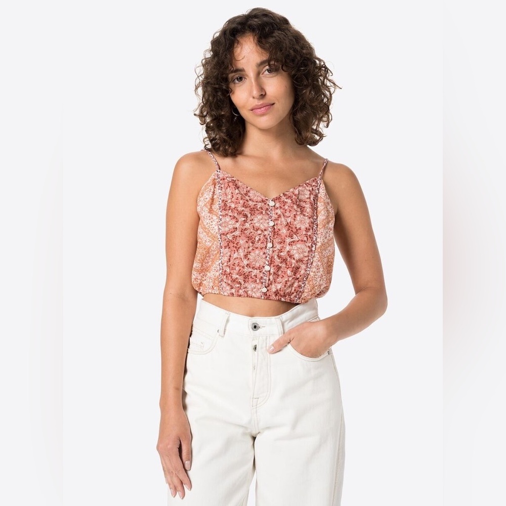 American Eagle Paisley Cropped Tank